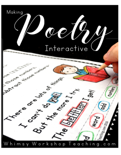 We LOVE poetry in our class - reading it, writing it, rearranging it, and reciting it! See a list of all the ways we use our poem of the week interactive and engaging, and grab some free sample pages!