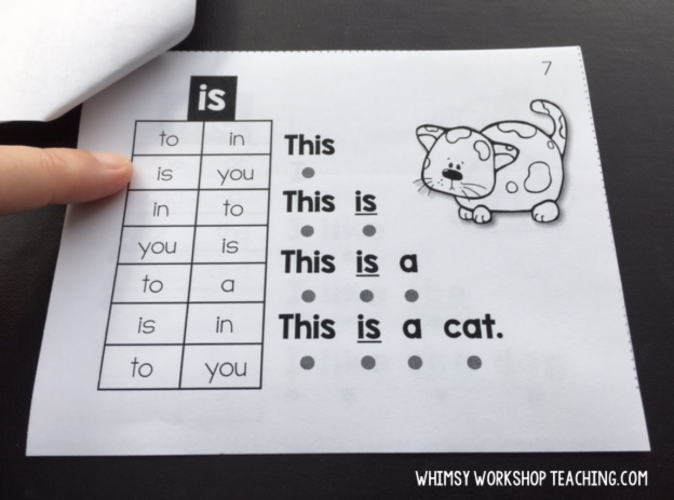 teaching sight words in context