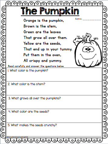 Poetry printables for building literacy skills - Whimsy Workshop Teaching