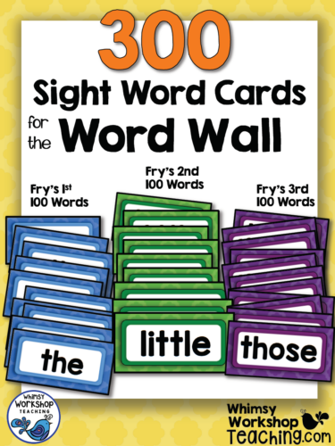 Sight Words - 300 Word Wall Words