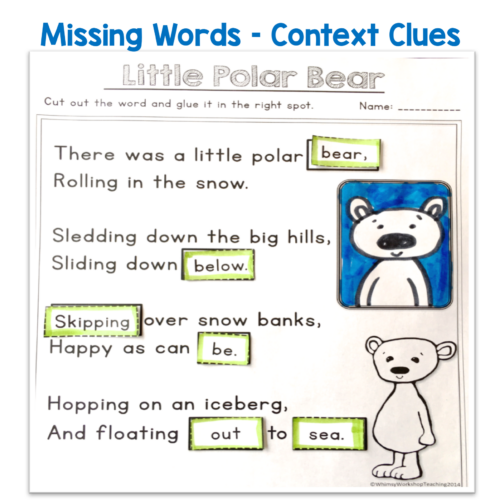 Poetry and close reading are a perfect match to practice rhyming, parts of speech, context clues and many other core literacy skills