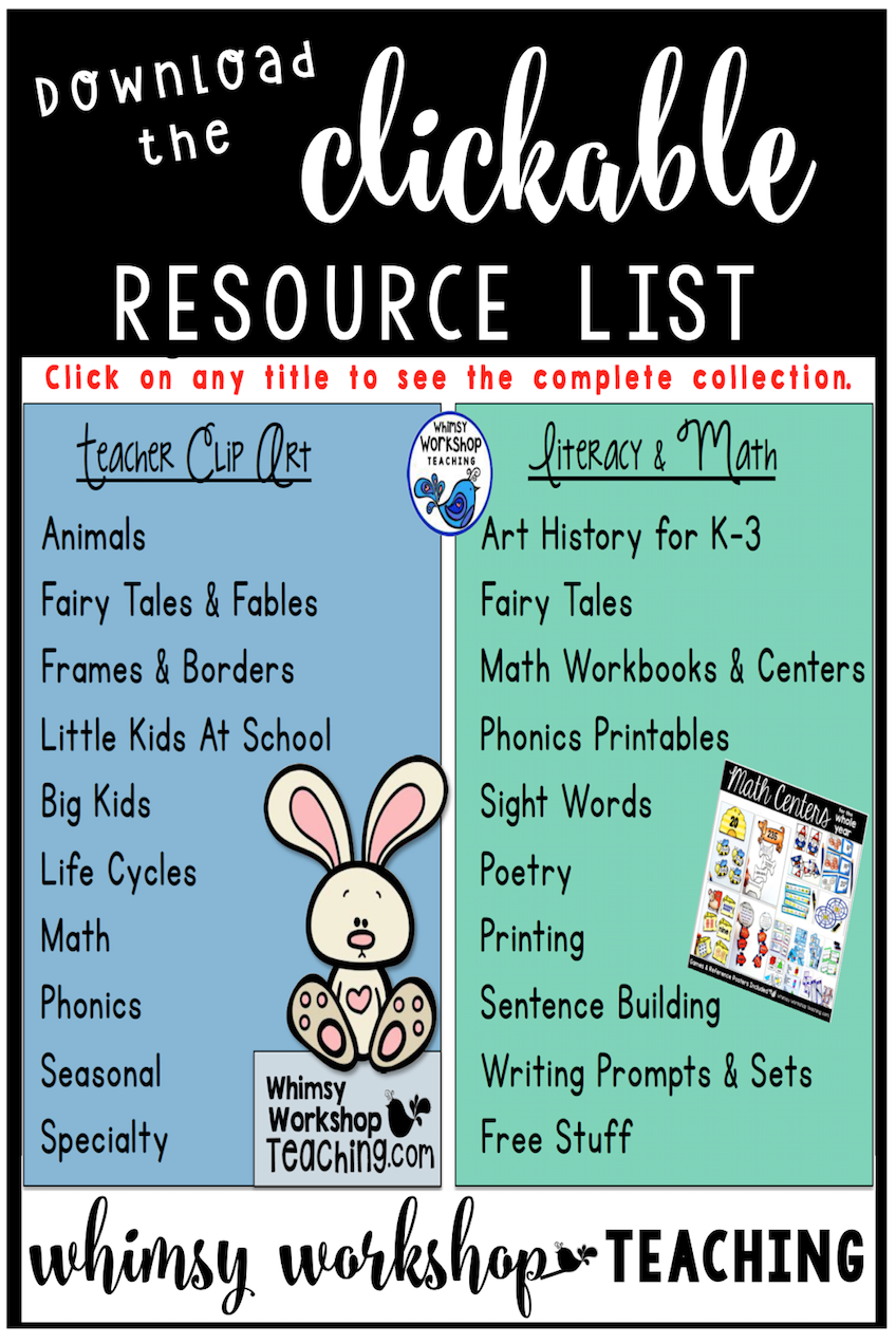 Grab this clickable catalogue so you can find anything you need at my tpt store right away. It's always up to date! (free)