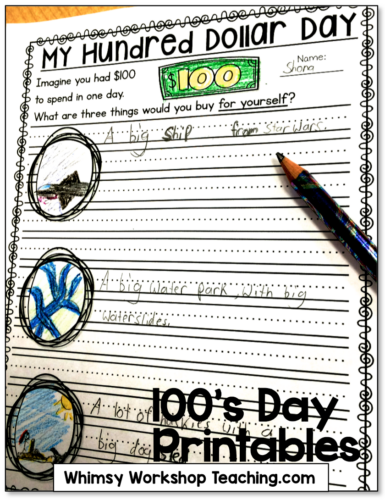 Lots of interactive, no prep, fun ways to explore 100's day all week long!