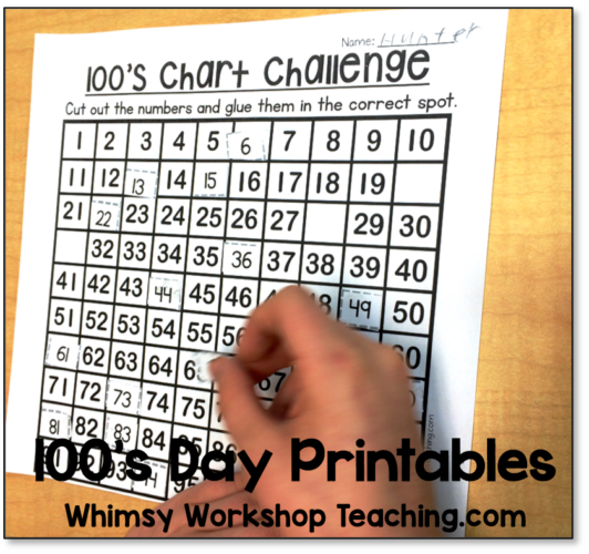 Lots of interactive, no prep, fun ways to explore 100's day all week long!