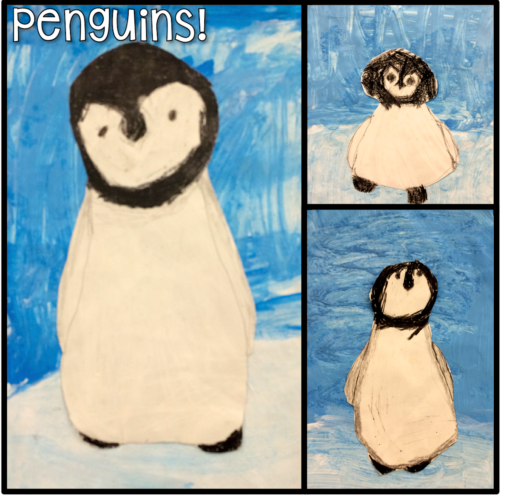 Penguin Painting