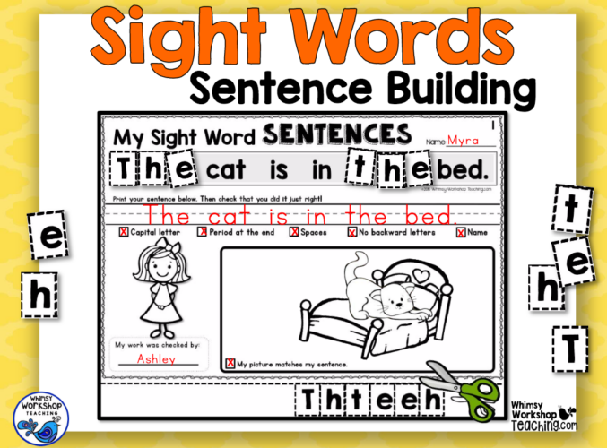 Sight Words - Whimsy Workshop Teaching