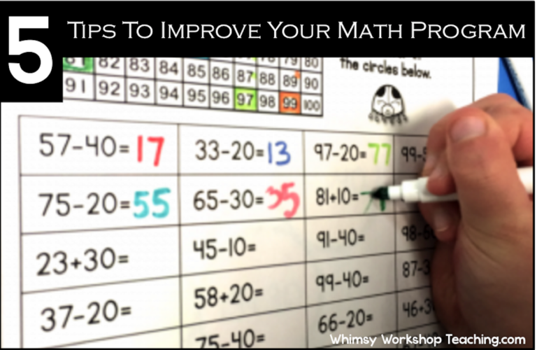 Tips to improve your math program so that students become more independent with self-editing their work before handing it in. (free posters and printables)