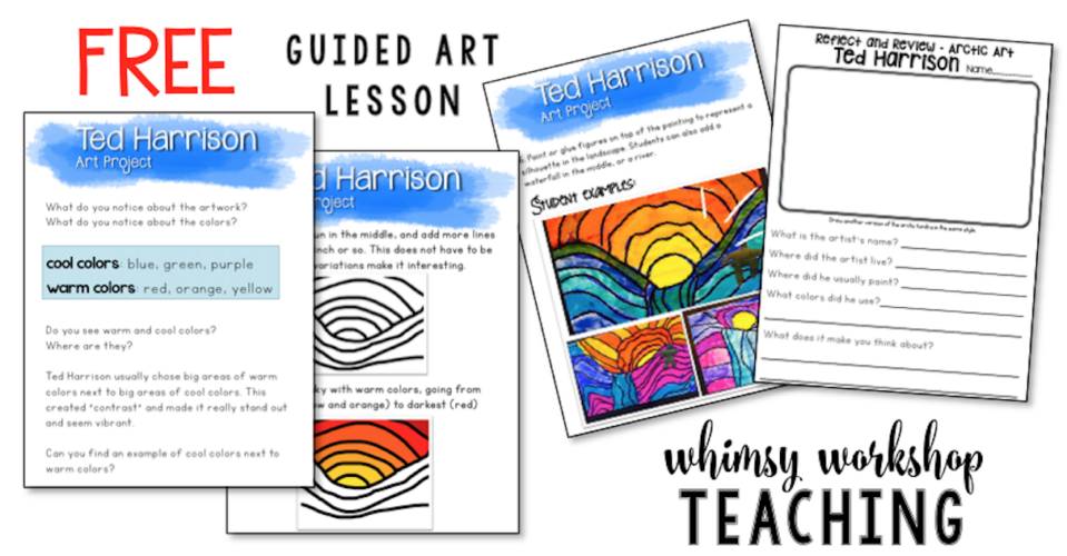 Free art lessons with a teacher read aloud script for busy teachers