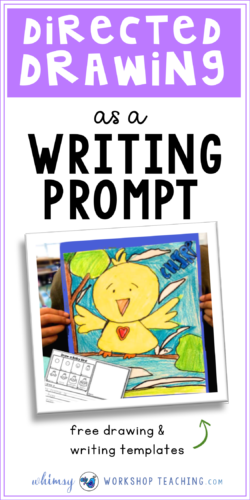 Lots of ideas about how to use directed drawing as a prompt for writing stories, sentences and descriptive writing in elementary grades (free directed drawing set)