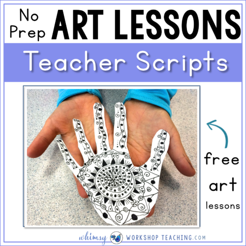 No prep art lessons using read aloud scripts