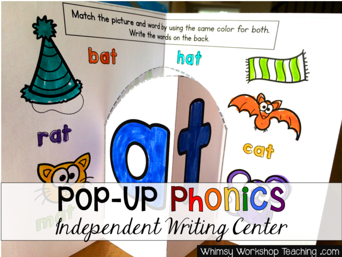 Pop Up Phonics Writing Center