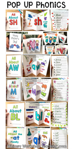 Pop Up Phonics Writing Center Bundle