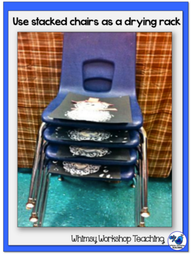 Use your stacked chairs as a drying rack overnight.