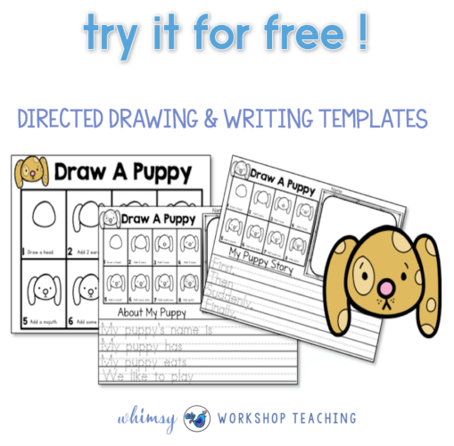 Directed Drawing and Writing Puppy