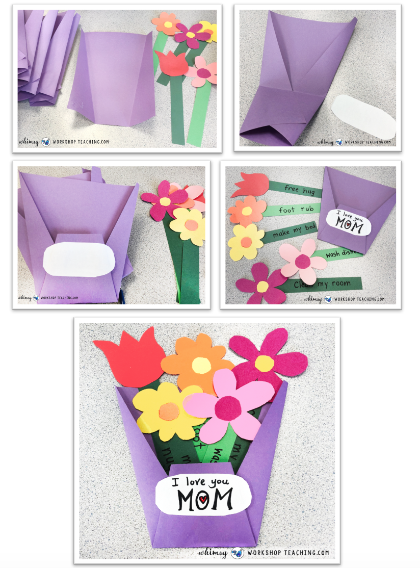Mothers Day flower coupons - Whimsy Workshop Teaching