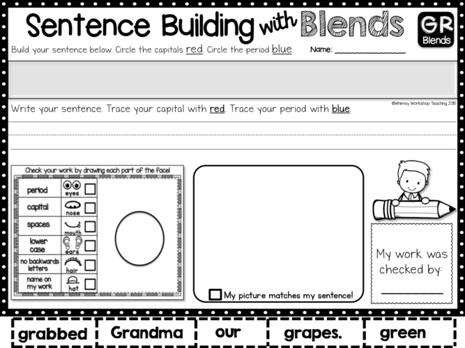 Sentence Building Kits for the entire year of morning work or literacy centers