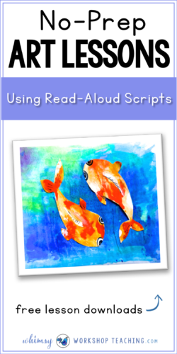 Read about easy ways to integrate art into your literacy writing block! It's a fun, low prep way to engage students in both subject areas (free lessons with teacher scripts included!)