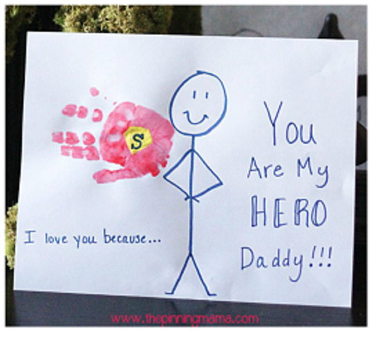 Superhero Dad from Crafty Morning blog