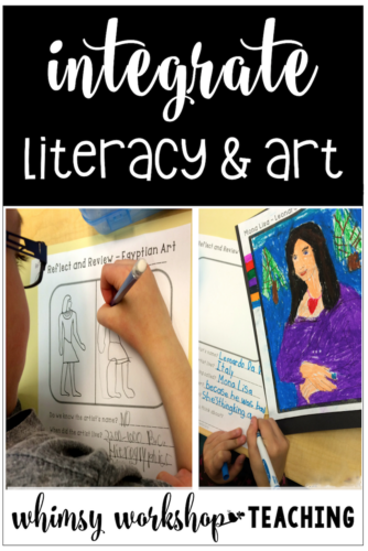 Using easy no prep art projects to promote literacy practice in primary (free lessons and writing activities)