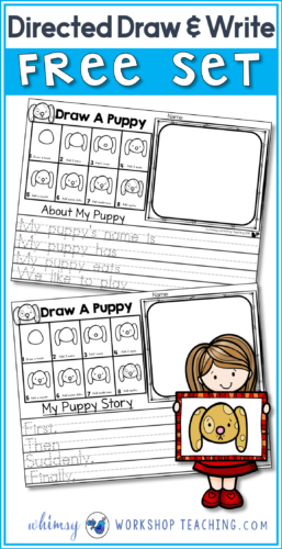 This big pack of free activities features a directed drawing lesson and several differentiated writing templates to use with the drawings!