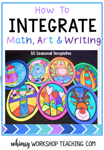 Read about how to integrate math, art, writing and science at the same time! (free color by numbers and writing templates)