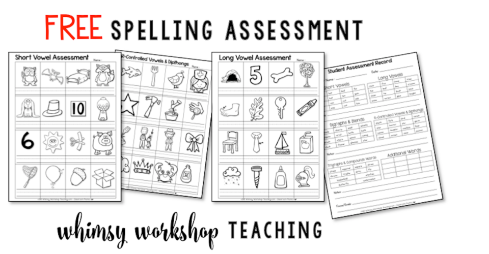 Spelling Patterns assessment pages