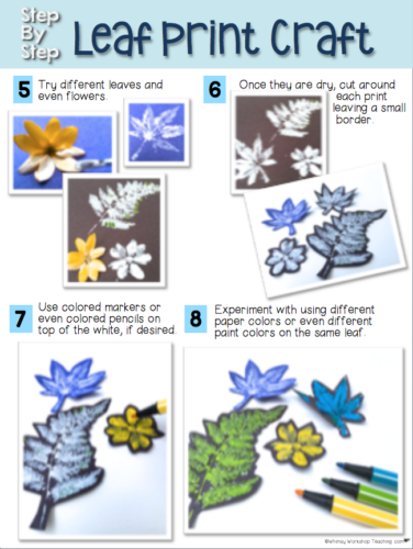 Step by Step directions can be projected for students to follow as they create their cute crafts!