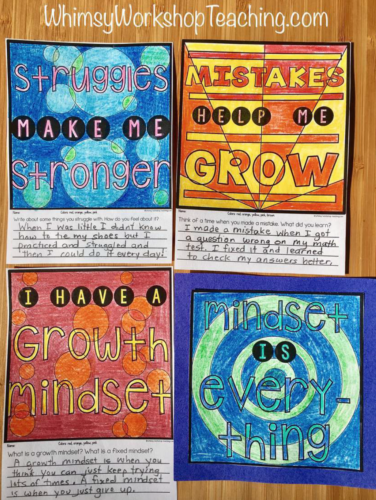 Growth Mindset Posters and Activities