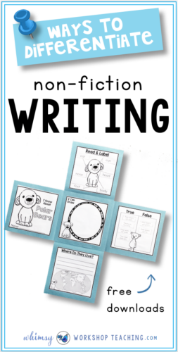 Differentiate your non-fiction writing with interactive flap books and a huge collection of 30+ writing templates to choose from for each animal