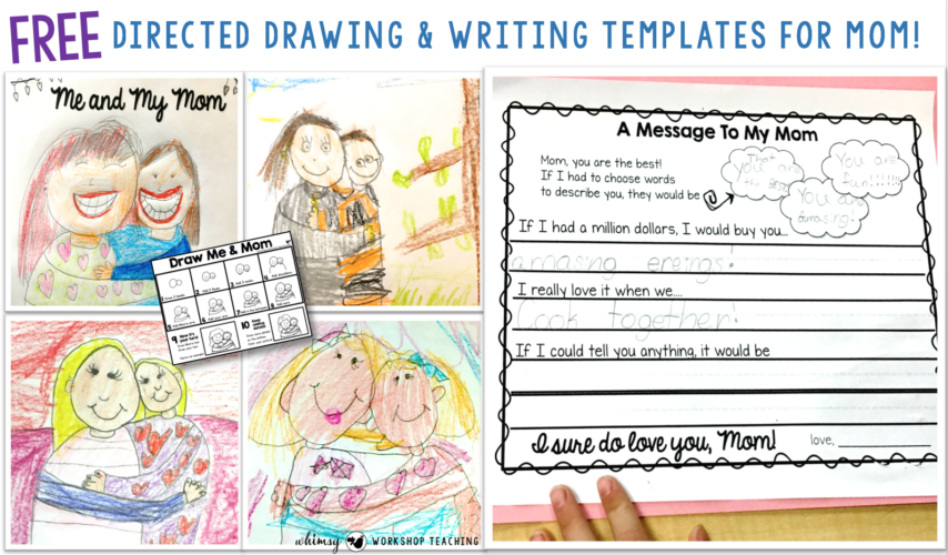 Free Mother's Day directed drawing and writing templates!