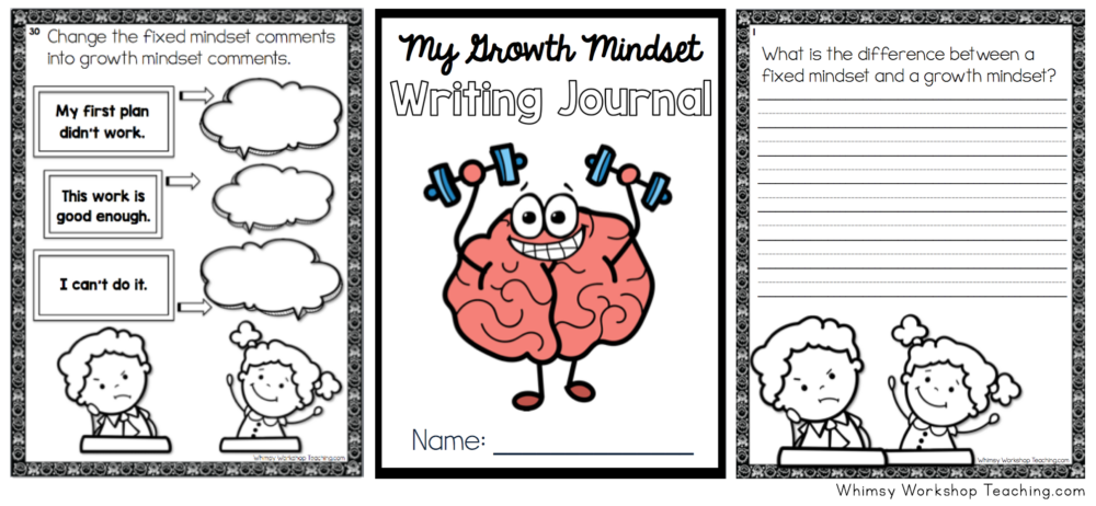 Growth Mindset Journal writing