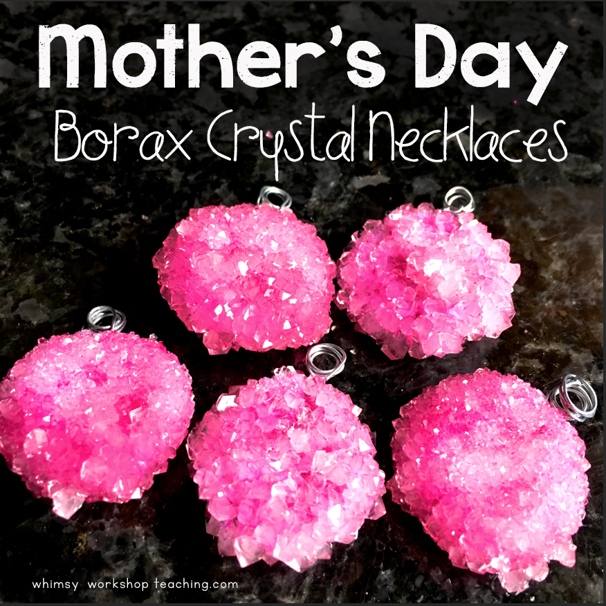 Borax and pipe cleaners are all you need for this mother's day gift.