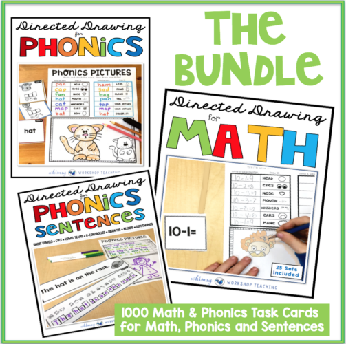 The Directed Drawing For Phonics and Math Bundle