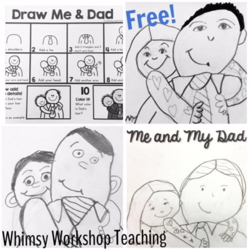 Father's Day Directed Drawing Ideas - Whimsy Workshop Teaching