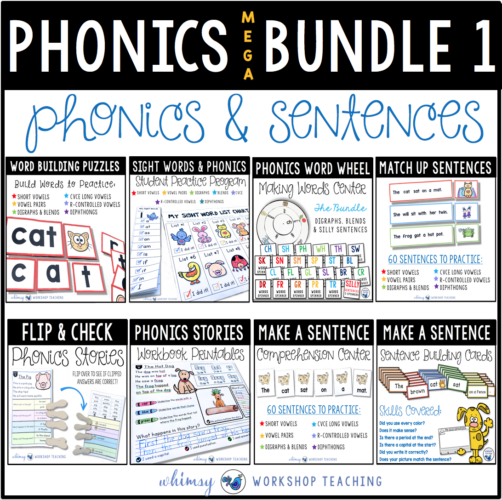 Phonics MEGA Bundle 1 Whimsy Workshop Teaching