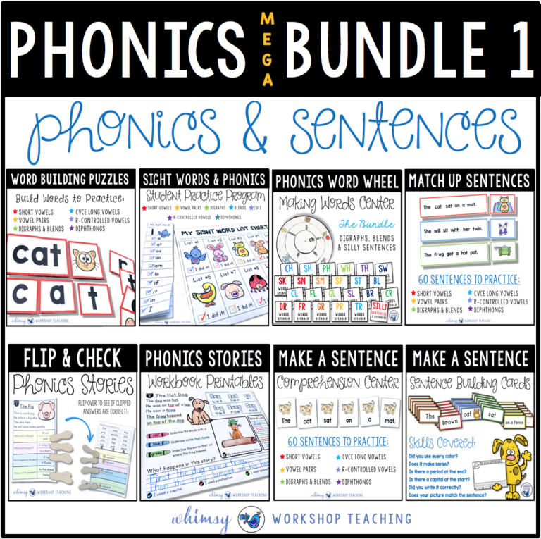 Phonics Centers for Back To School - Whimsy Workshop Teaching