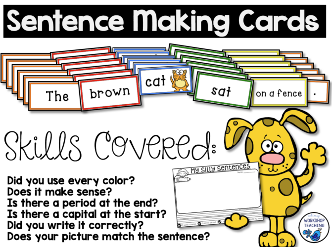 Sentence Making Cards