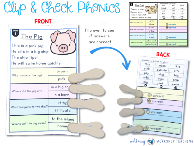 Clip and Check phonics kit