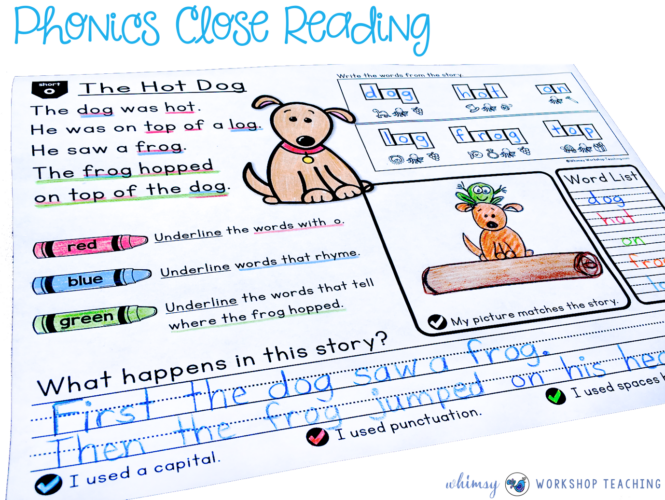 Phonics Close Reading Printables