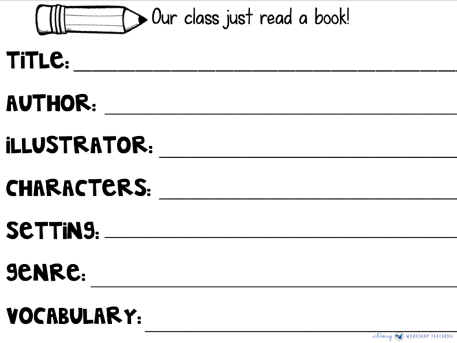 Story Elements template