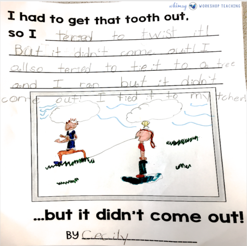 Class Book pages How To Lose a Tooth