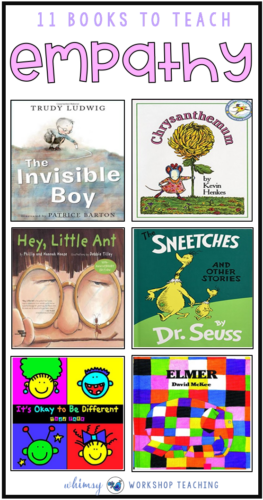 A clickable list of books to help teach empathy, kindness and other social skills to children, along with a link to FREE instant downloads for social skills resources.