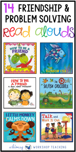 Teaching social skills and character development is essential in kindergarten, grade one and grade two! Lessons on friendship and problem solving are supported with this book list to support social emotional learning ( SEL )