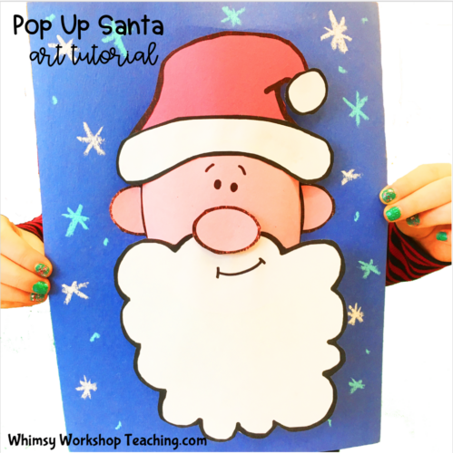 Pop Up Santa art tutorial 