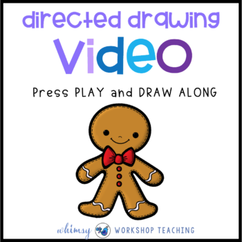 Directed Drawing Gingerbread Man
