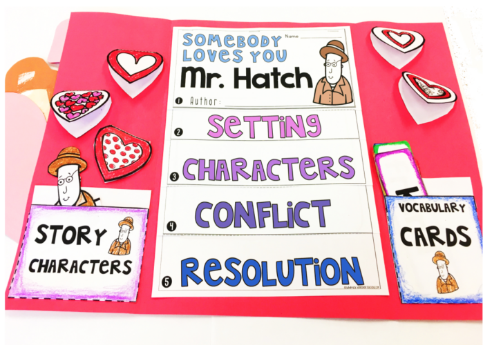 Mr. Hatch Book Companion with over 70 pages of art and writing activities.