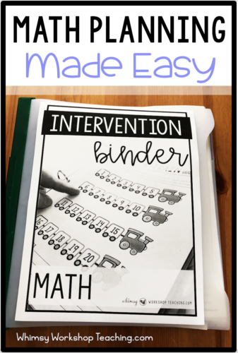 Math planning made easy with daily math warm ups and intervention binder. Your math planning is done! #firstgrademath #kindergartenmath