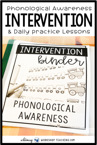 Intervention for reading, phonics, sentences, fluency, guided reading strategies and comprehension at your fingertips! #readingintervention #firstgradereading #kindergartenreading #phonological #interventionbinder