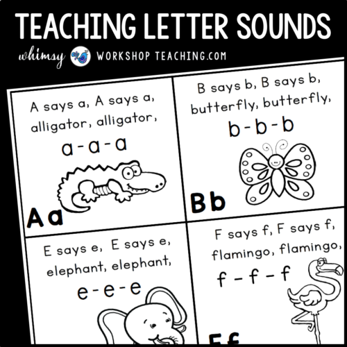 Teaching letter sounds using letter sounds and phonics songs