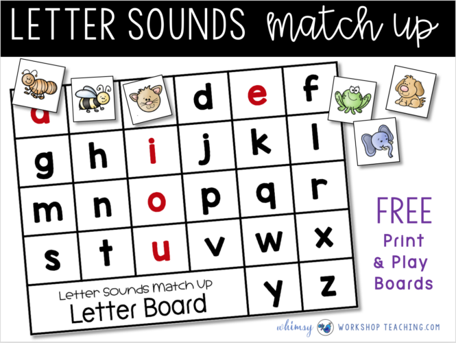 letter sounds match up mats